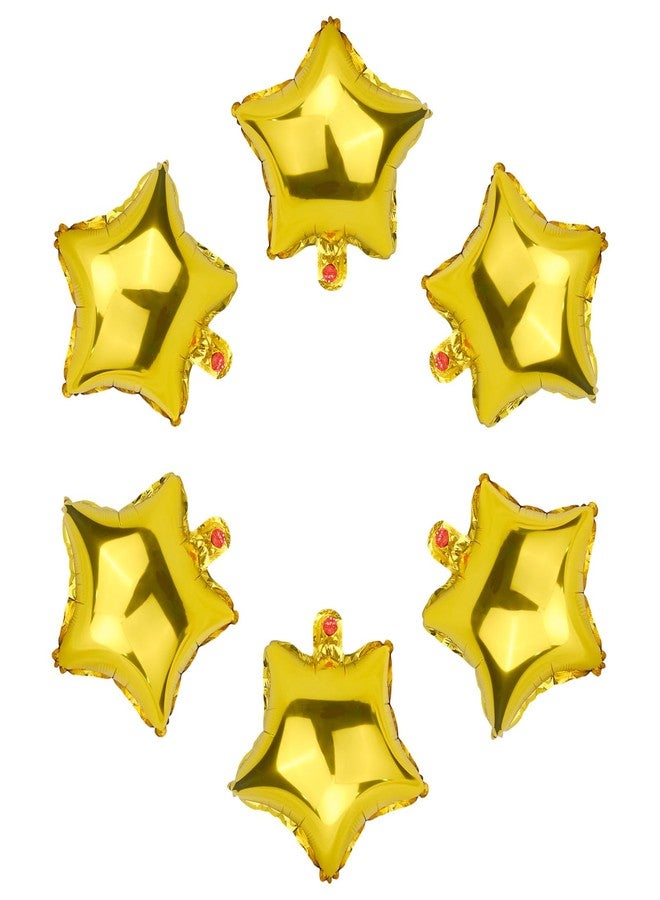 Moukiween Star Balloons,50 Pieces 10 inch Gold Star-Shape Foil Balloons for birthday Party,graduation ceremony, wedding, signing party Decorations - Image 1